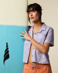 Afuera Button Up Shirt - Print - Women's