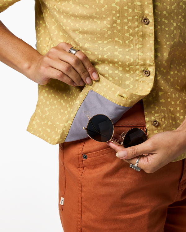 Afuera Button Up Shirt - Print - Women's
